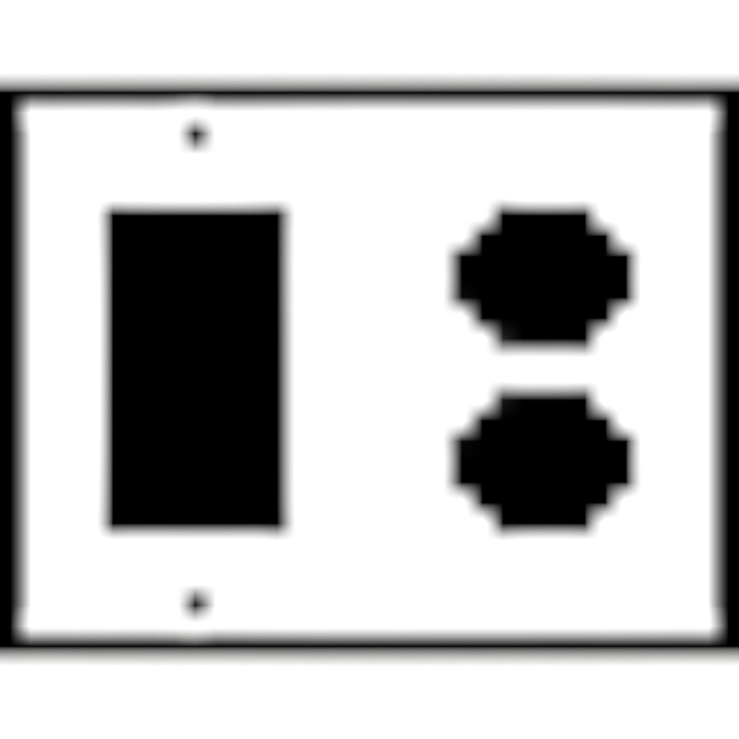 Fleur-De-Lis Wall Plate (Bright Nickel Finish)