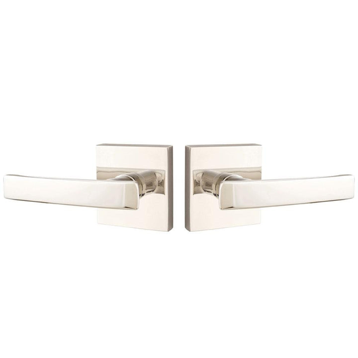 EMTEK Emtek Solid Brass Geneva Lever With Square Rosette