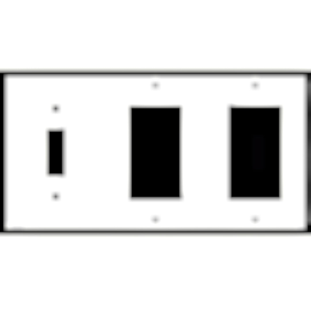 Bamboo Style Wall Plate (Matte Nickel Finish)