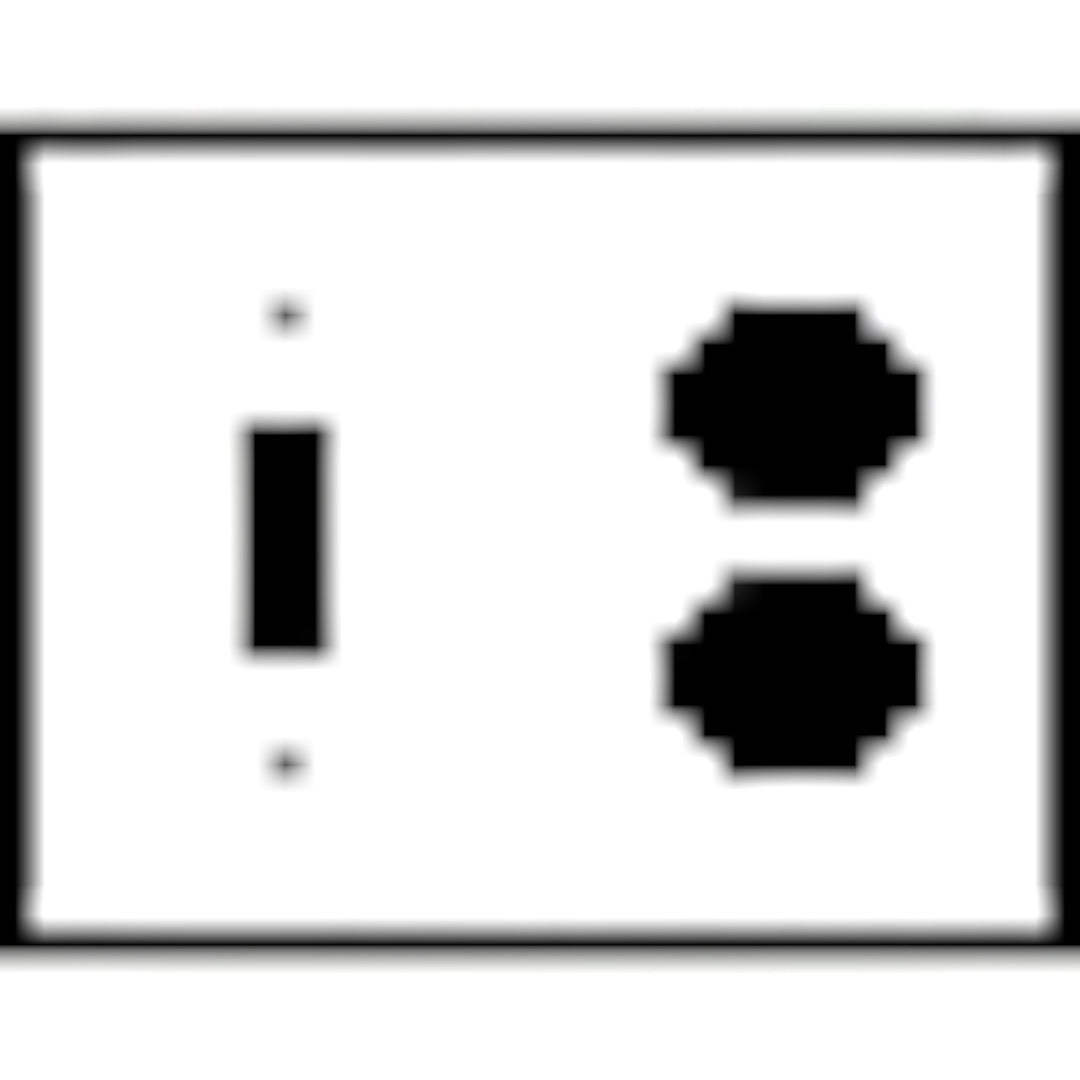 Bamboo Style Wall Plate (Antique Copper Finish)