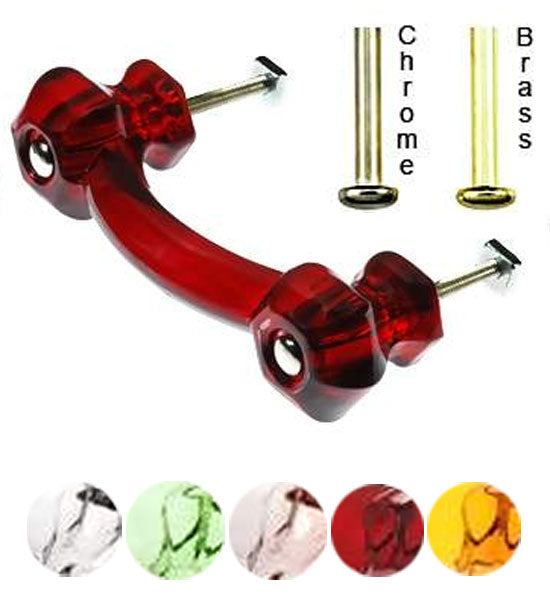 COPPER MOUNTAIN HARDWARE Authentic Glass Drawer Handles & Furniture Pulls  in 14 Colors