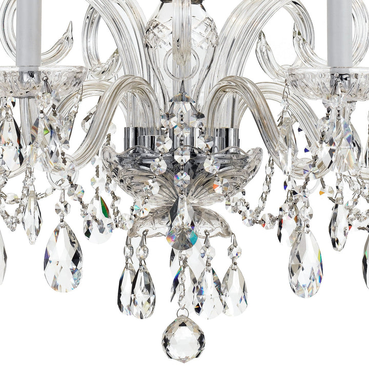 Crystorama Crystorama Traditional Crystal 5 Light Spectra Crystal Polished Chrome Chandelier