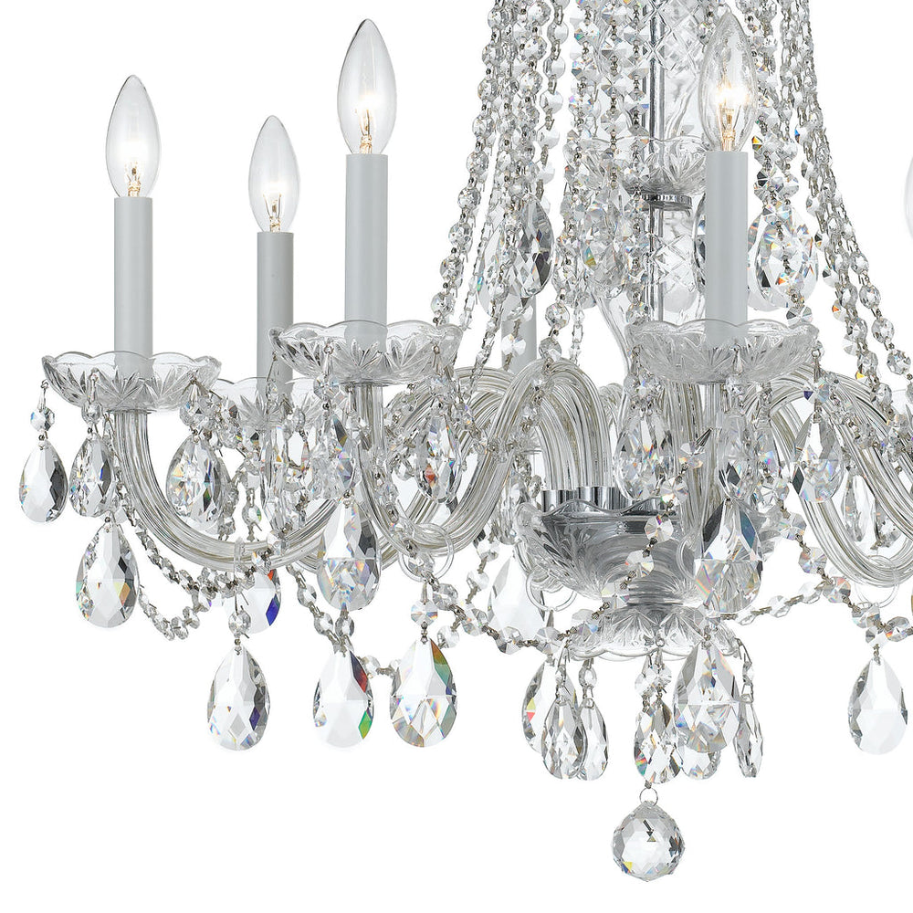 Crystorama Crystorama Traditional Crystal 8 Light Spectra Crystal Polished Chrome Chandelier
