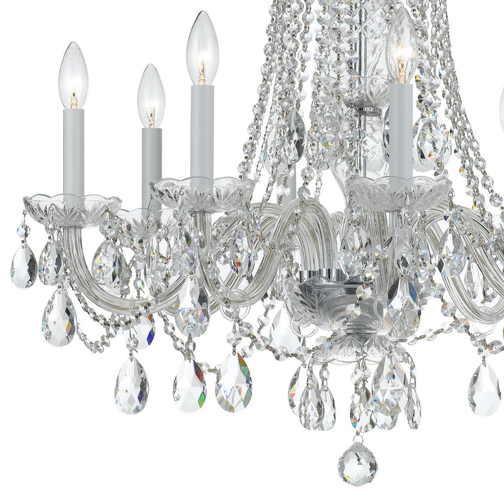 Crystorama Crystorama Traditional Crystal 8 Light Spectra Crystal Polished Chrome Chandelier