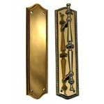 COPPER MOUNTAIN HARDWARE 12" Georgian Oval Roped Style Door Pull & Plate Set Several Finishes