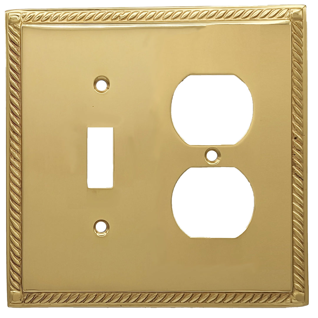 English Georgian Roped Wall Plate (Several Finishes Available)
