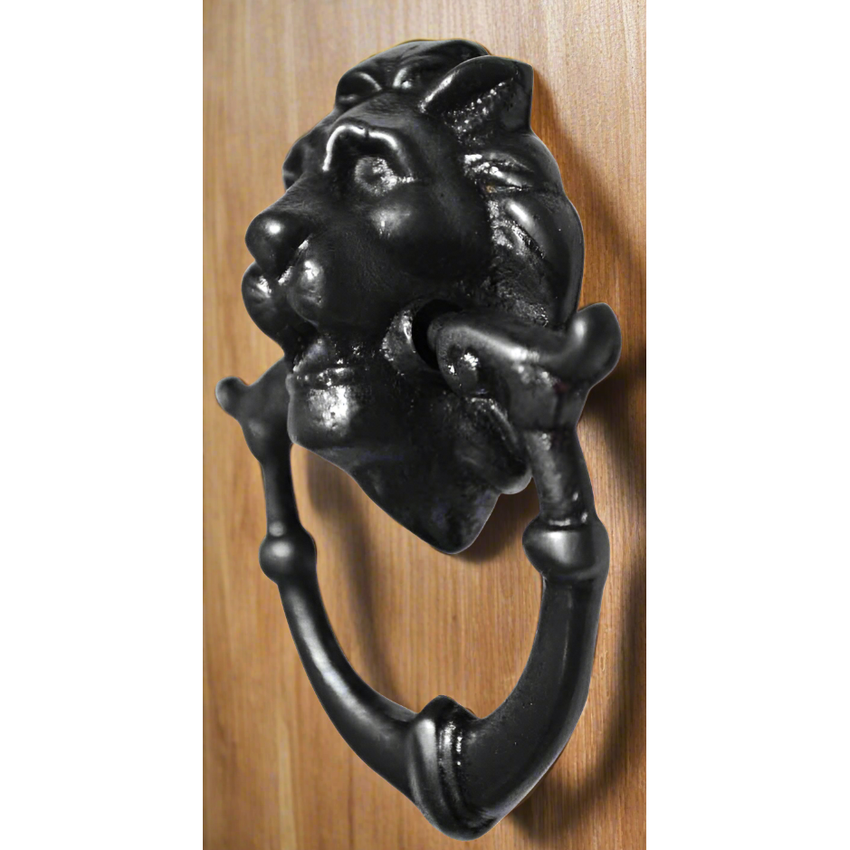 2 4/5 Inch Solid Brass Lion Drop Drawer Ring Pull