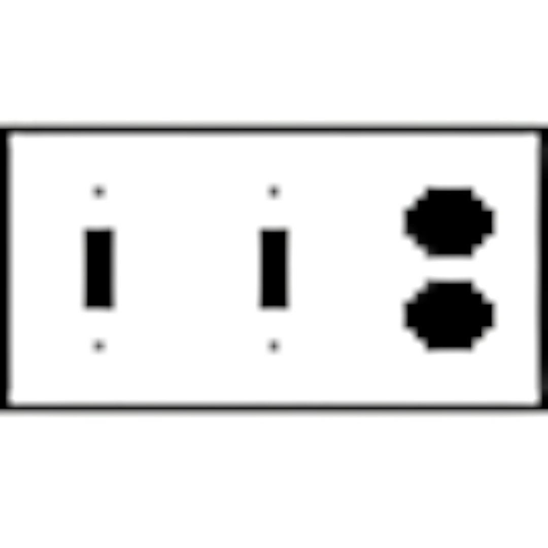 Fleur-De-Lis Wall Plate (Rust Finish)