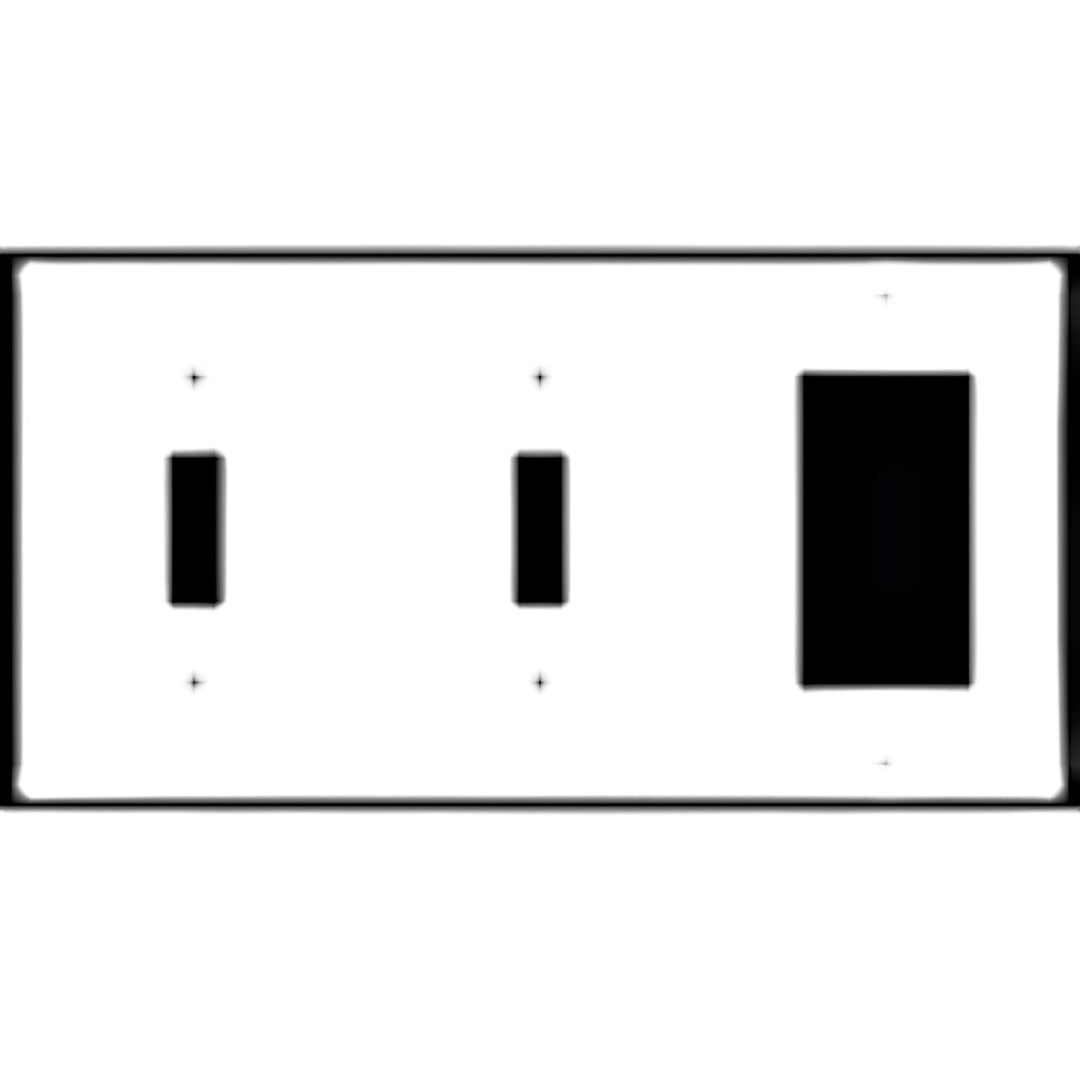 Bamboo Style Wall Plate (Matte Nickel Finish)