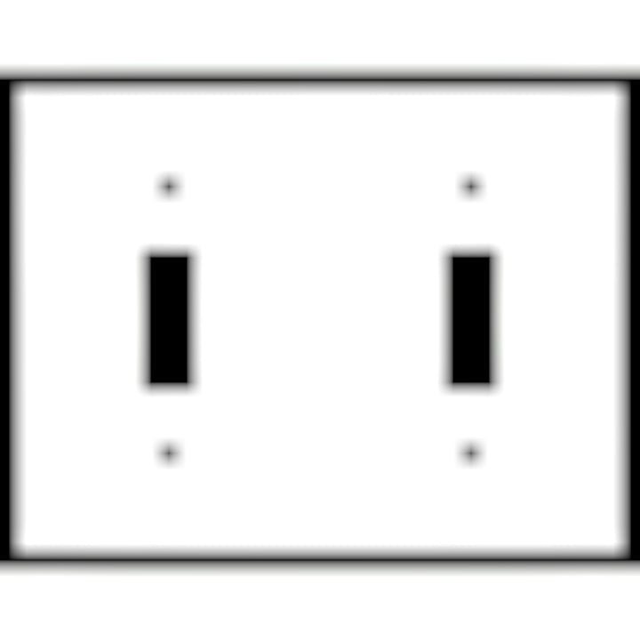 Bamboo Style Wall Plate (Antique Copper Finish)