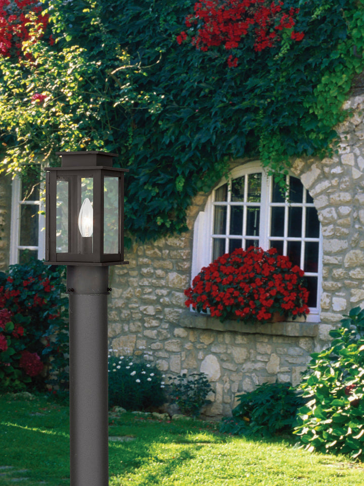 1 Light Bronze Outdoor Post Top Lantern Livex
