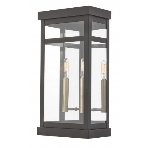 2 Light Bronze Outdoor Wall Lantern Livex