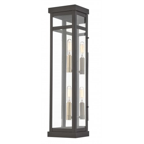 2 Light Bronze Outdoor Wall Lantern Livex