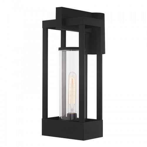 1 Light Black Outdoor Post Top Lantern Livex