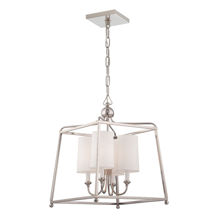Crystorama Crystorama Libby Langdon Sylvan 4 Light Polished Nickel Mini Chandelier