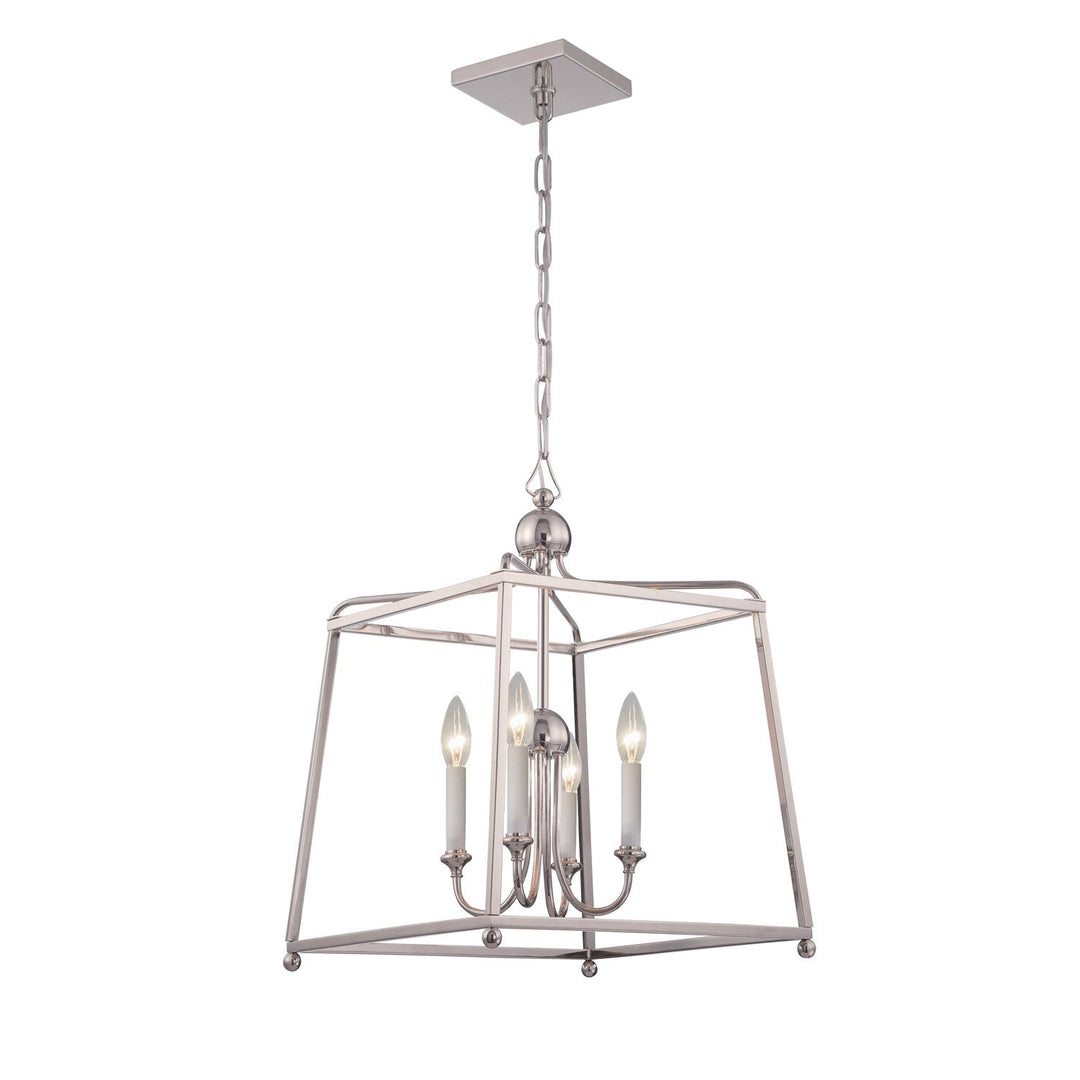 Crystorama Crystorama Libby Langdon Sylvan 4 Light Polished Nickel Mini Chandelier