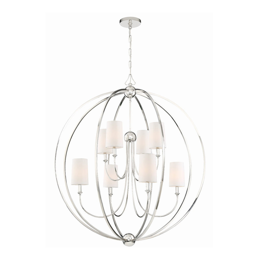 Crystorama Crystorama Libby Langdon Sylvan 8 Light Polished Nickel Chandelier