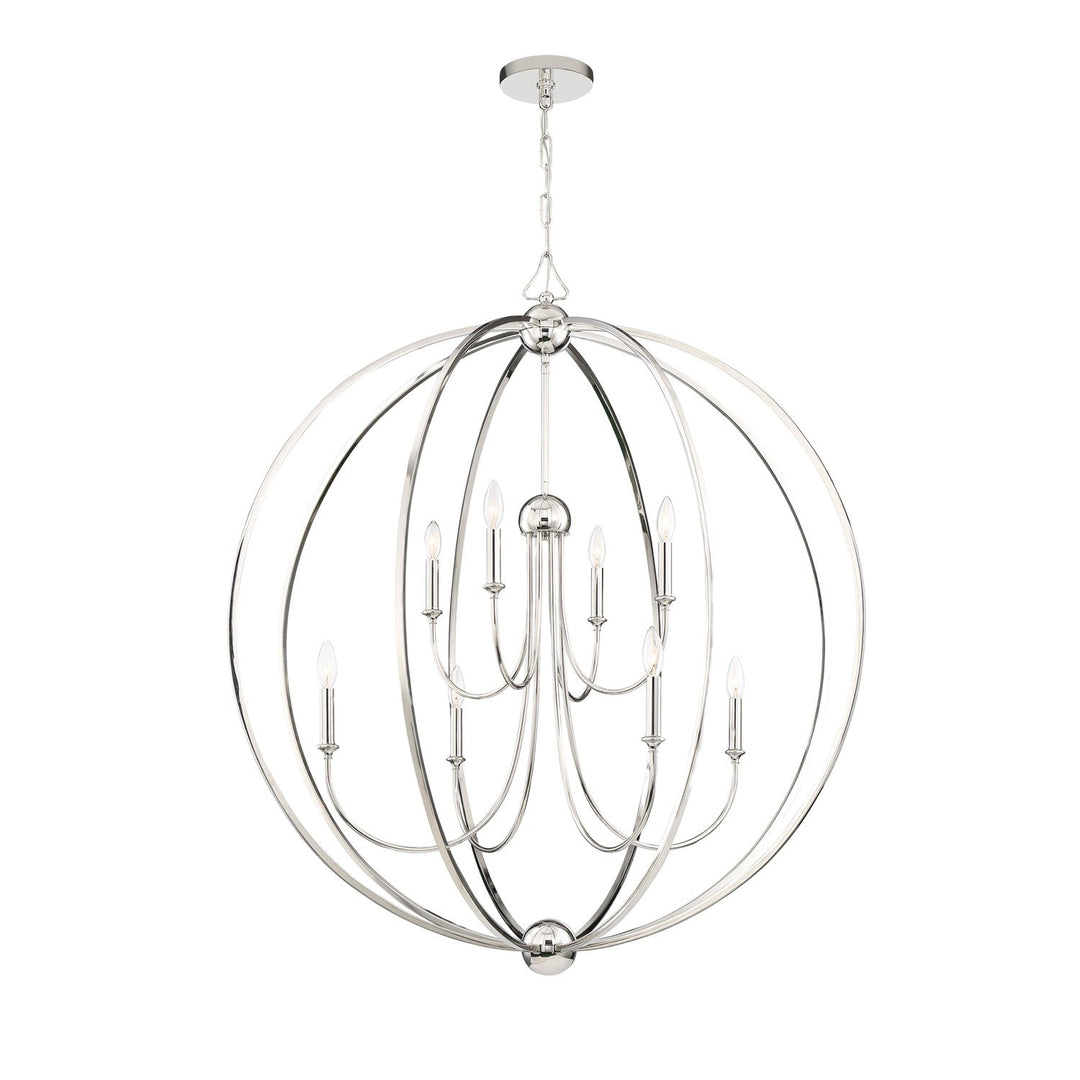 Crystorama Crystorama Libby Langdon Sylvan 8 Light Polished Nickel Chandelier