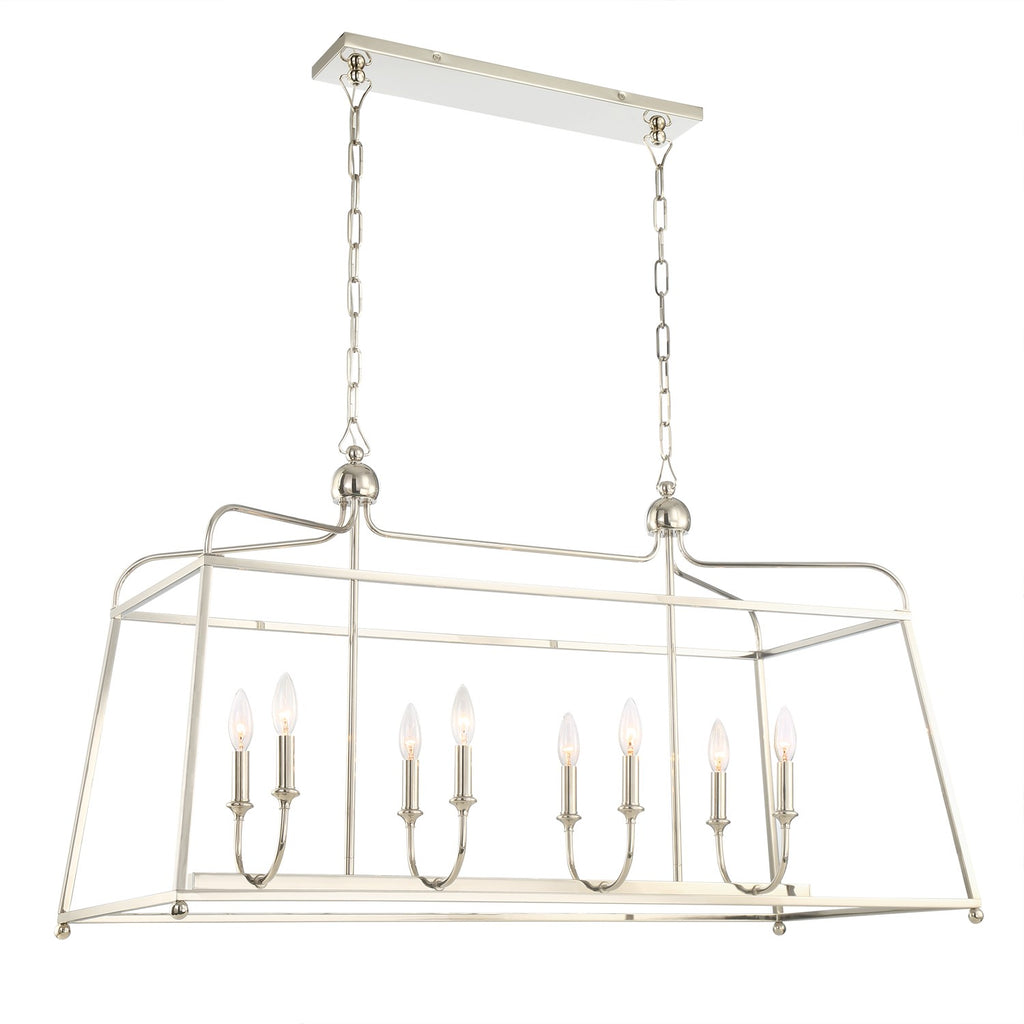 Crystorama Crystorama Libby Langdon Sylvan 8 Light Polished Nickel Chandelier