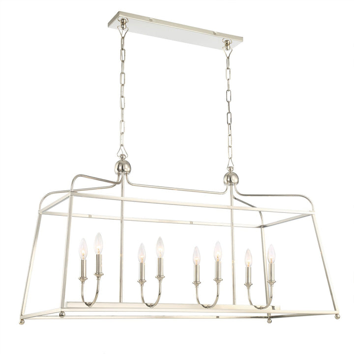 Crystorama Crystorama Libby Langdon Sylvan 8 Light Polished Nickel Chandelier