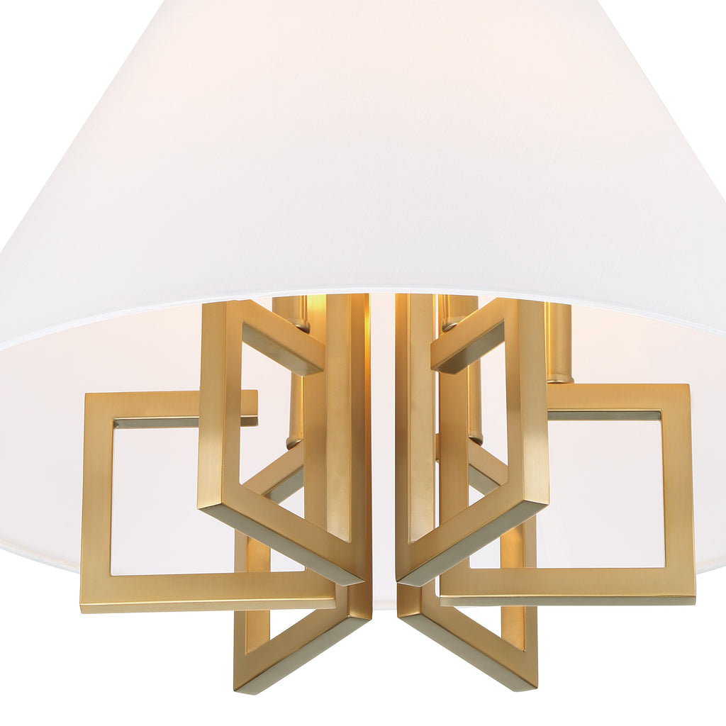 Crystorama Crystorama Libby Langdon Westwood 6 Light Vibrant Gold Chandelier