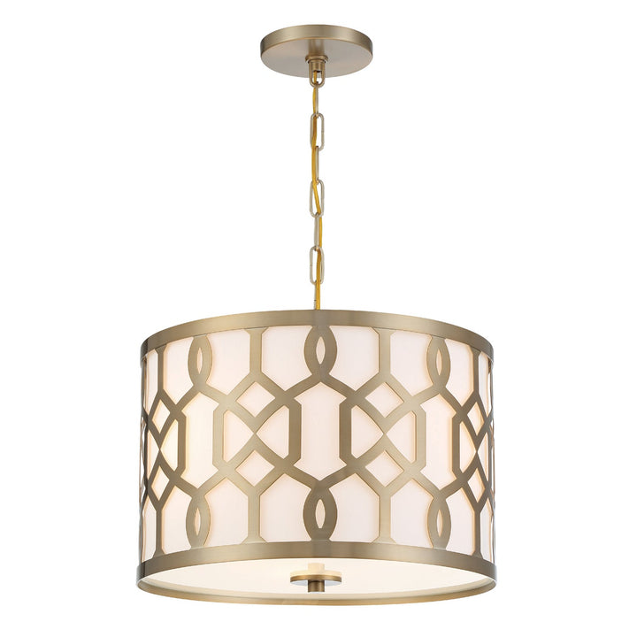 Crystorama Crystorama Libby Langdon Jennings 3 Light Aged Brass Chandelier
