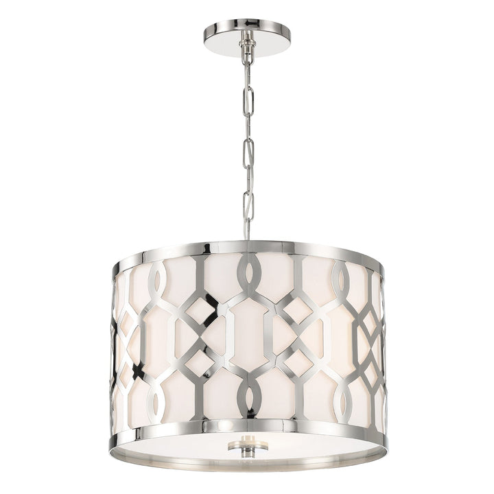Crystorama Crystorama Libby Langdon Jennings 3 Light Polished Nickel Chandelier