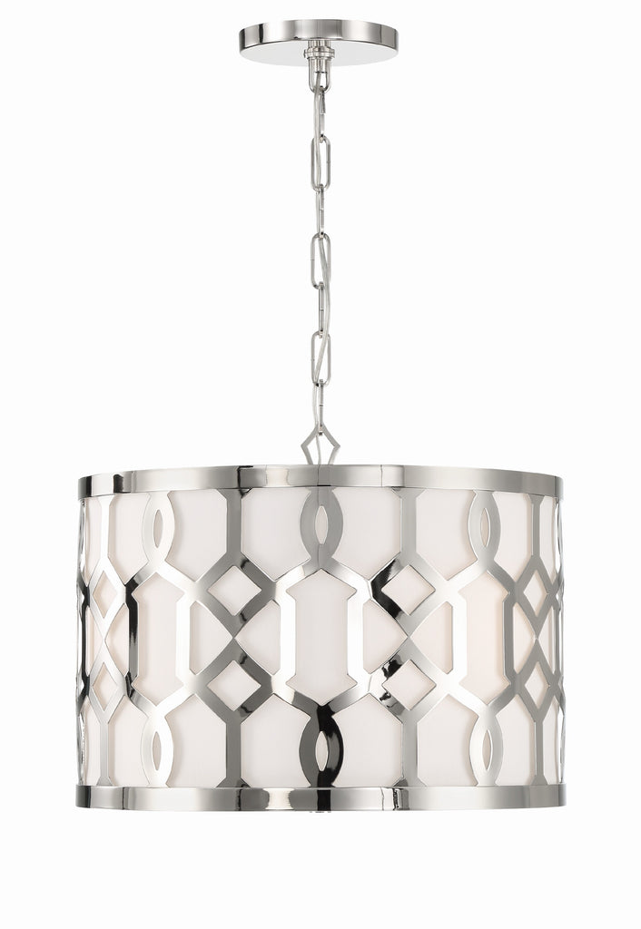 Crystorama Crystorama Libby Langdon Jennings 3 Light Polished Nickel Chandelier