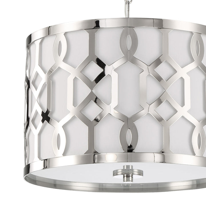 Crystorama Crystorama Libby Langdon Jennings 3 Light Polished Nickel Chandelier