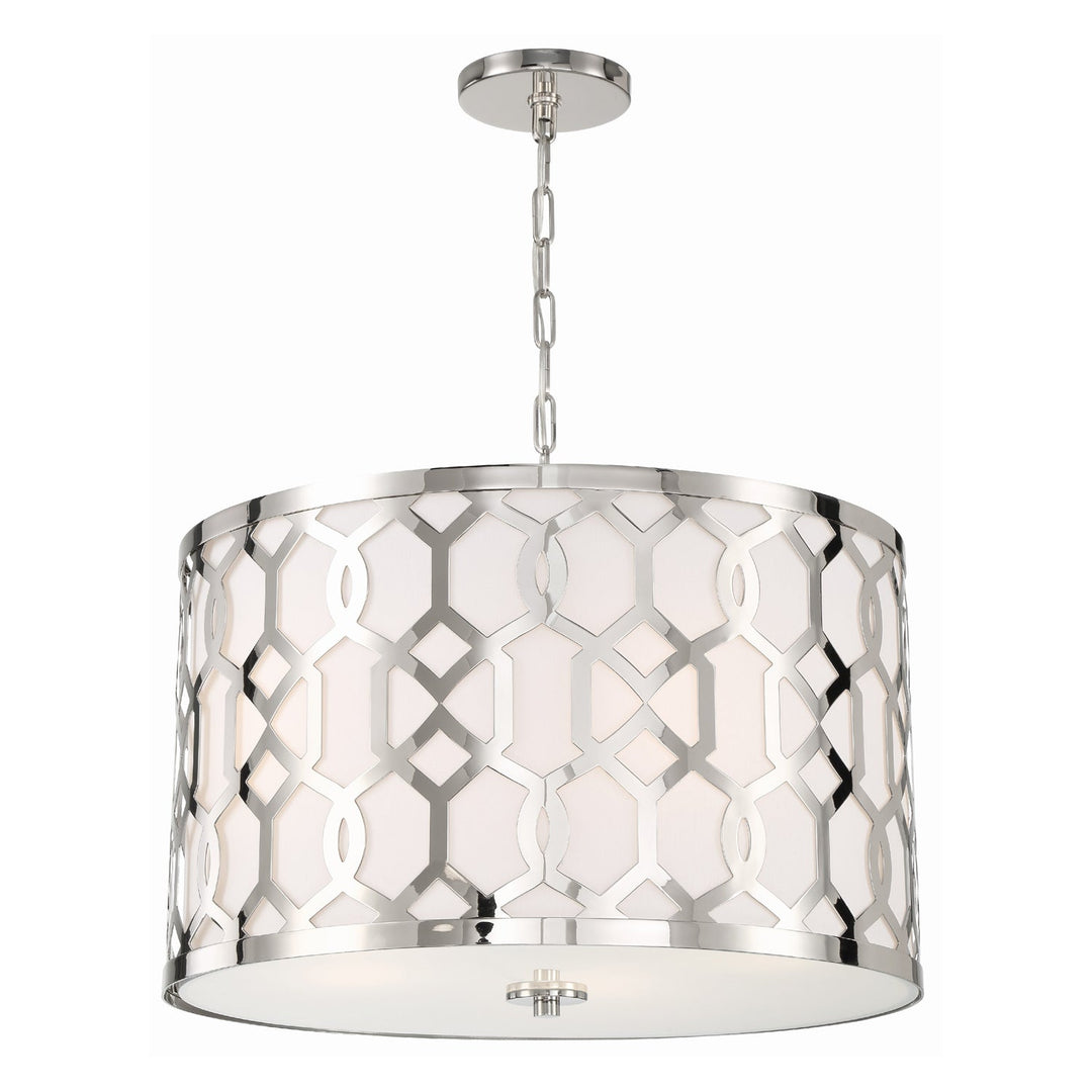 Crystorama Crystorama Libby Langdon Jennings 5 Light Polished Nickel Chandelier