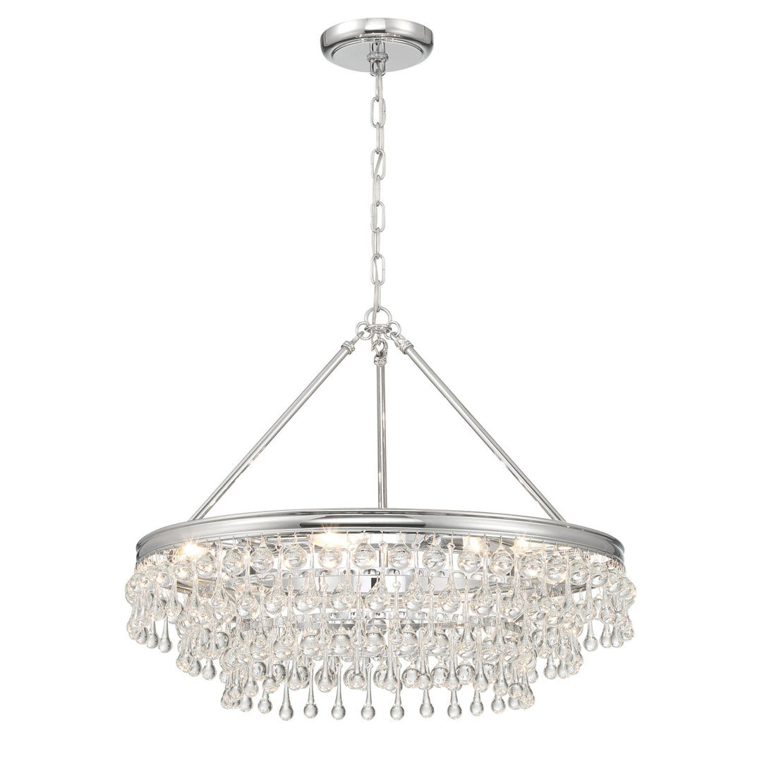 Crystorama Crystorama Calypso 6 Light Polished Chrome Chandelier