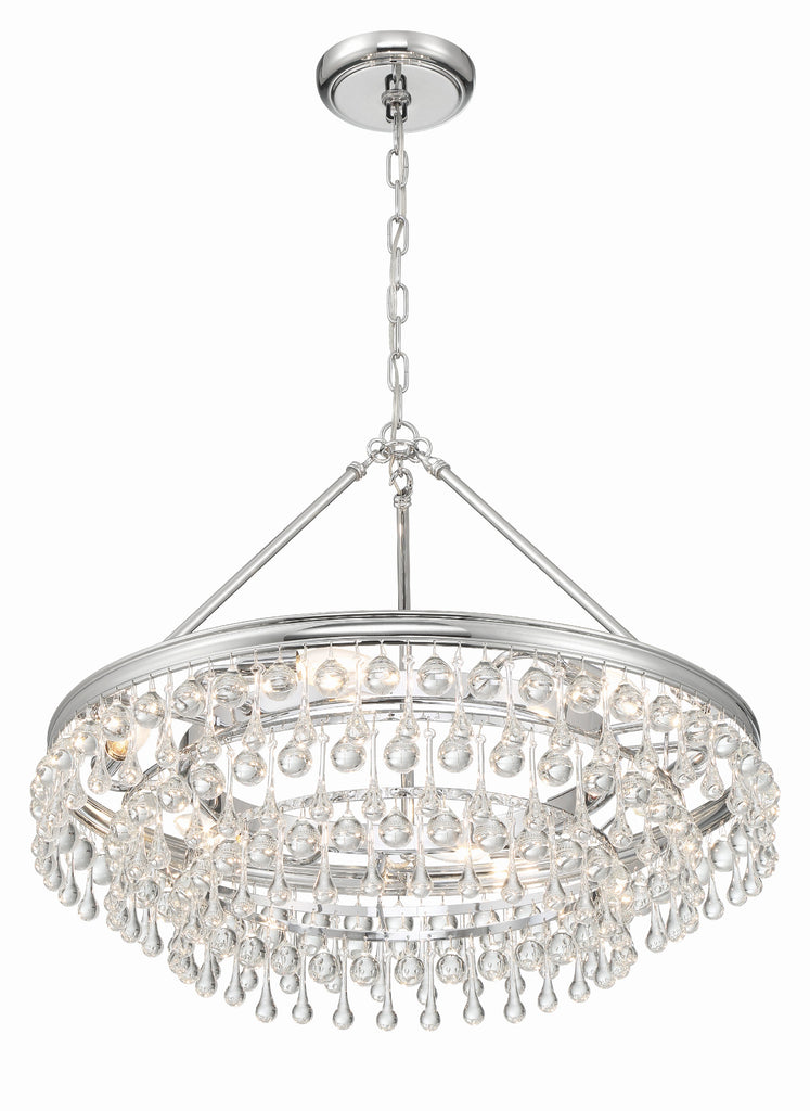 Crystorama Crystorama Calypso 6 Light Polished Chrome Chandelier