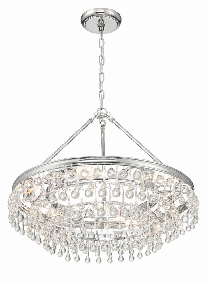 Crystorama Crystorama Calypso 6 Light Polished Chrome Chandelier