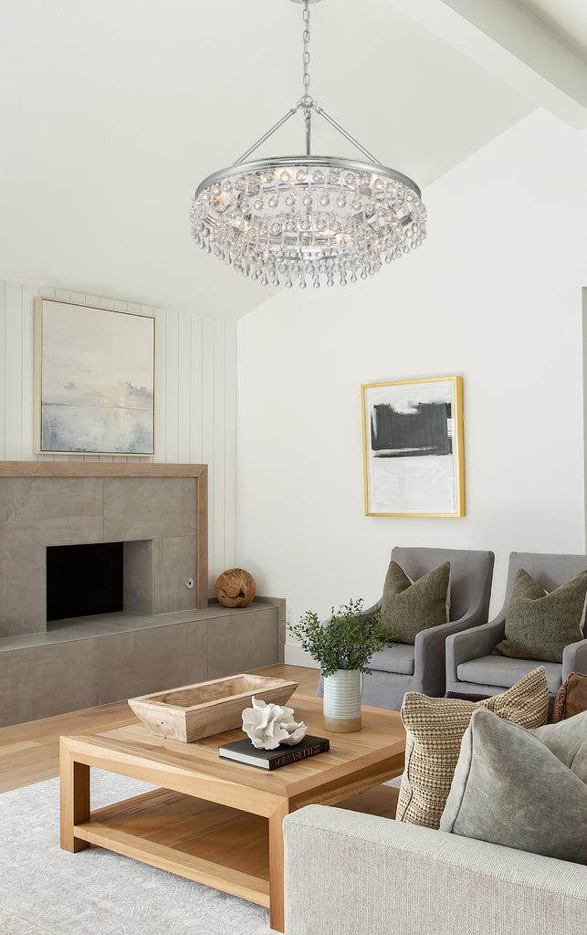 Crystorama Crystorama Calypso 6 Light Polished Chrome Chandelier