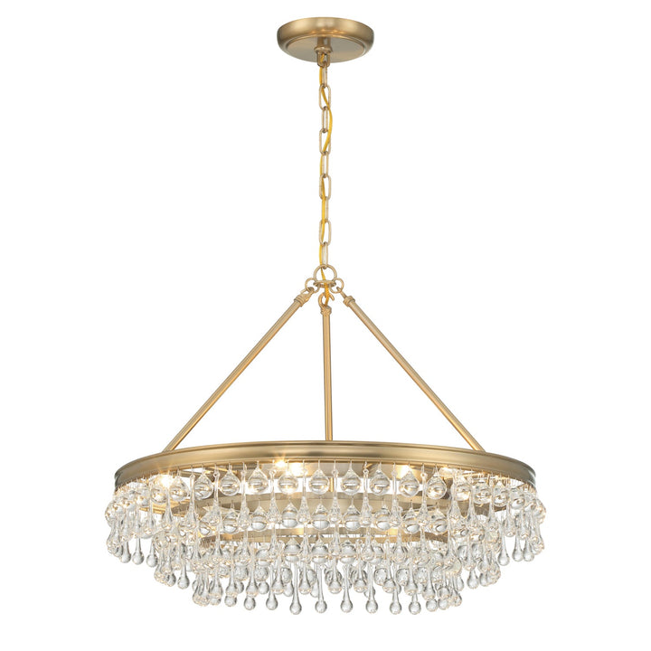 Crystorama Crystorama Calypso 6 Light Vibrant Gold Chandelier