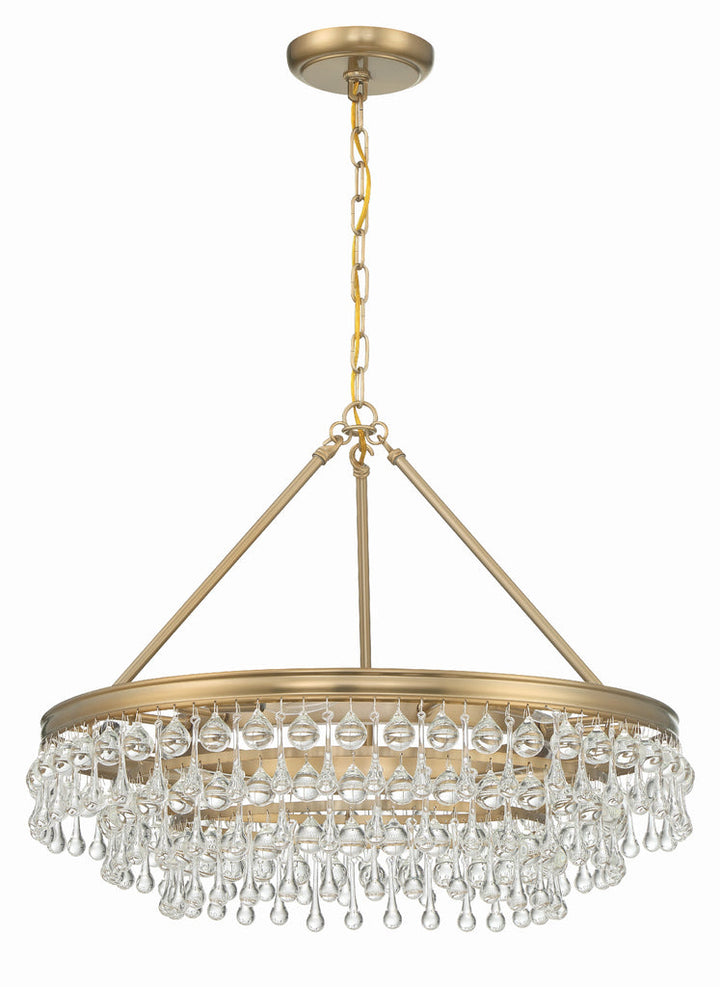 Crystorama Crystorama Calypso 6 Light Vibrant Gold Chandelier