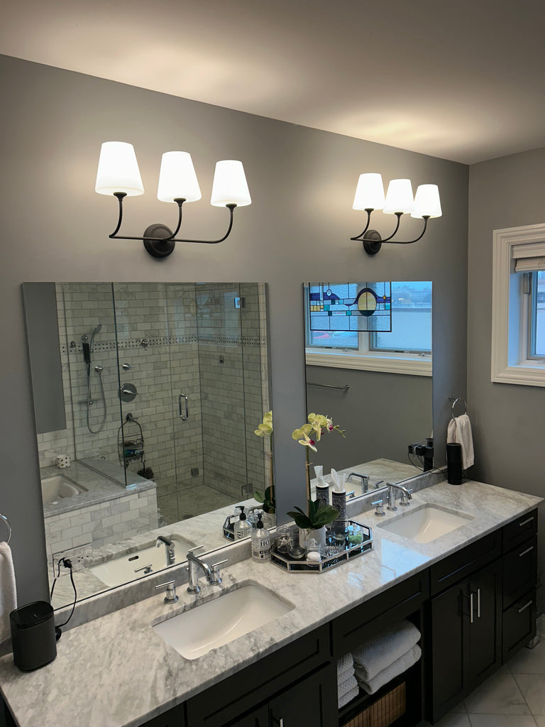 Crystorama Crystorama Libby Langdon Sylvan 3 Light Black Forged Bathroom Vanity