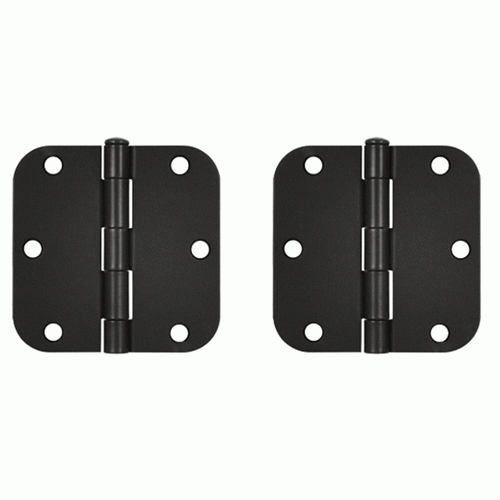 3 1/2 Inch x 3 1/2 Inch Steel Hinge (Oil Rubbed Bronze Finish) DELTANA