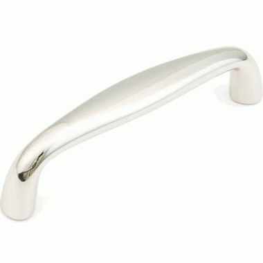 3 3/8 Inch (3 Inch c-c) Traditional Designs Cabinet Pull (Polished Nickel Finish) SCHAUB