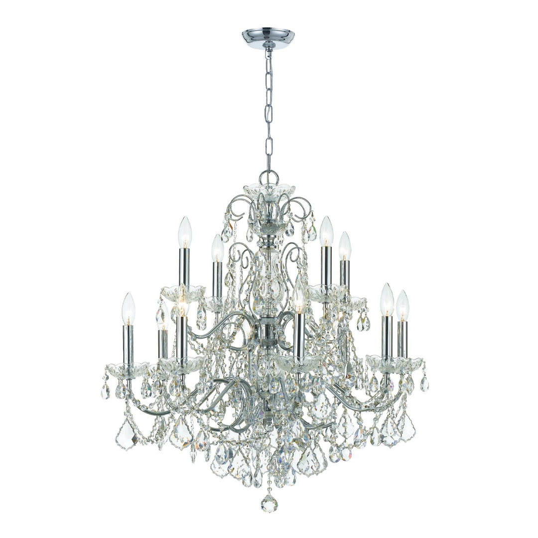 Crystorama Crystorama Imperial 12 Light Swarovski Strass Crystal Polished Chrome Chandelier