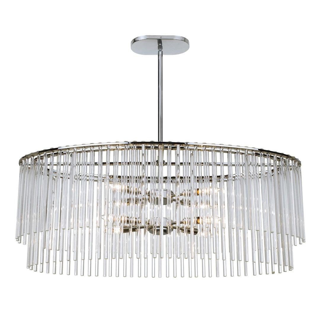 Crystorama Crystorama Bleecker 8 Light Polished Chrome Chandelier
