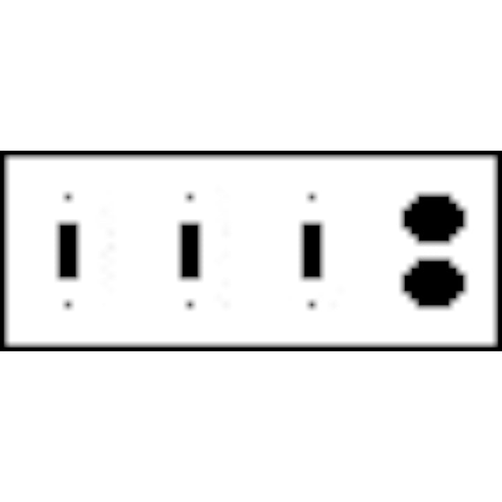 Bamboo Style Wall Plate (Rust Finish)