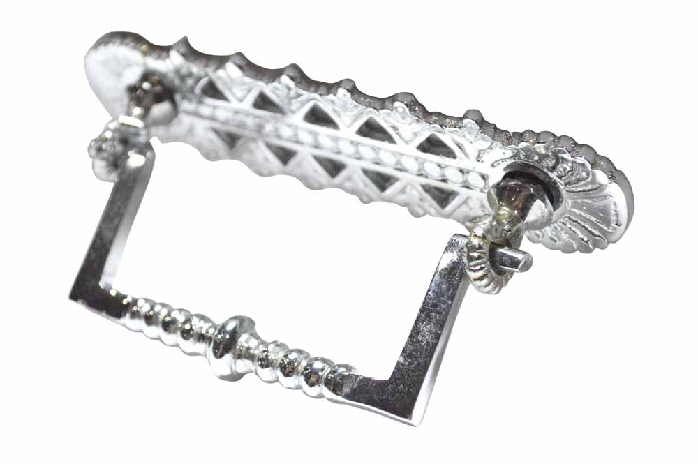 4 1/5 Inch Solid Brass Eastlake Bail Pull (Satin Nickel Finish) COPPER MOUNTAIN HARDWARE