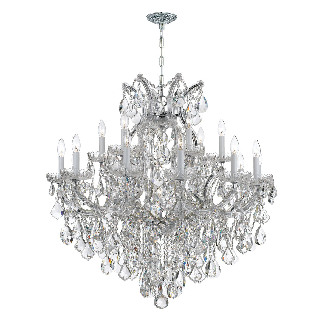 Crystorama Crystorama Maria Theresa 19 Light Swarovski Strass Crystal Polished Chrome Chandelier