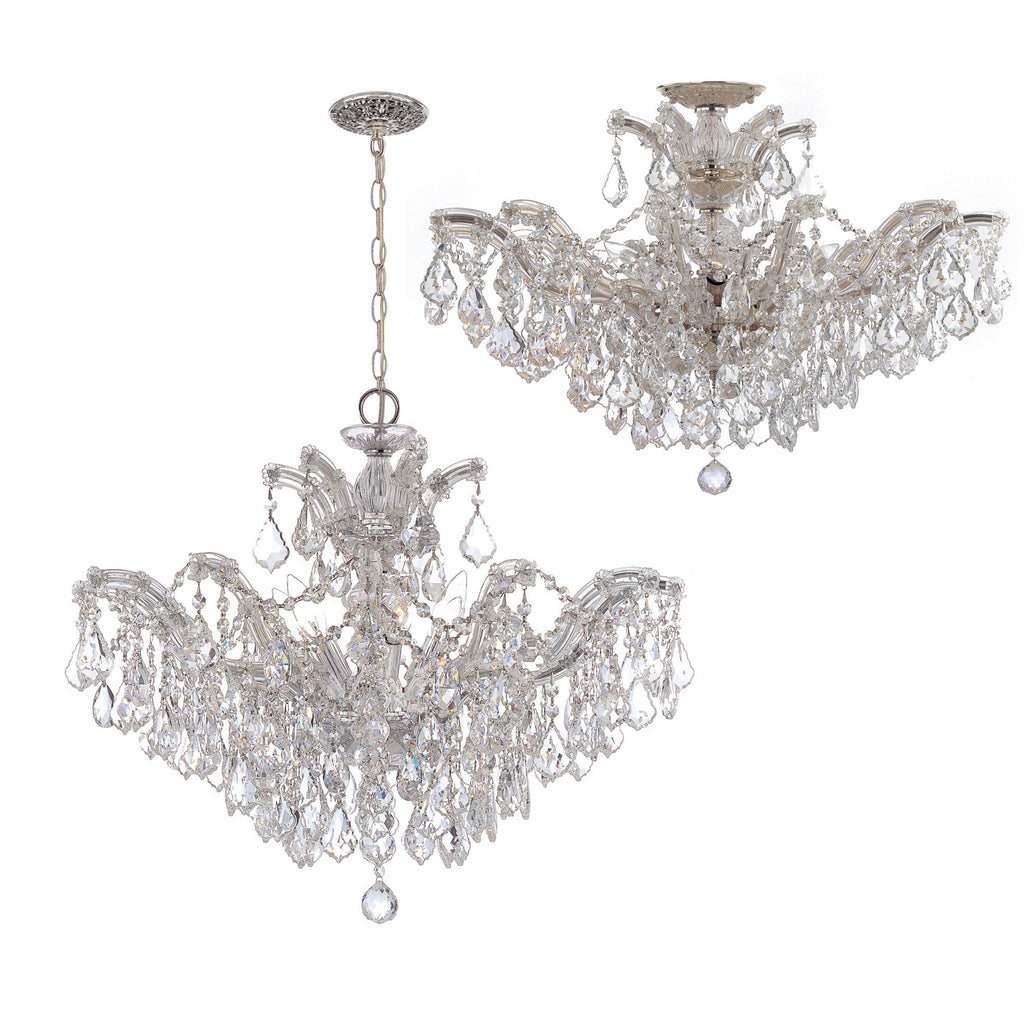 Crystorama Crystorama Maria Theresa 6 Light Spectra Crystal Polished Chrome Chandelier