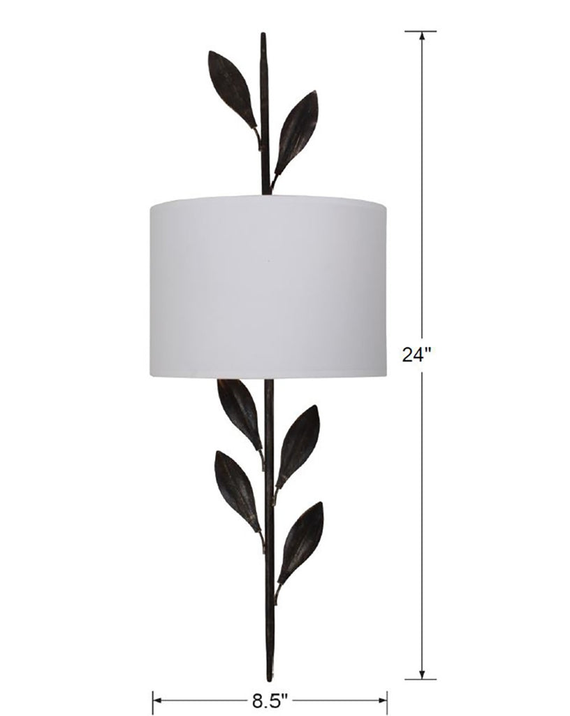 Crystorama Crystorama Broche 2 Light English Bronze Sconce