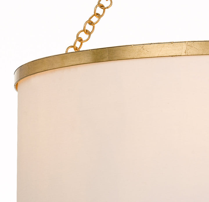 Crystorama Crystorama Broche 6 Light Antique Gold Chandelier