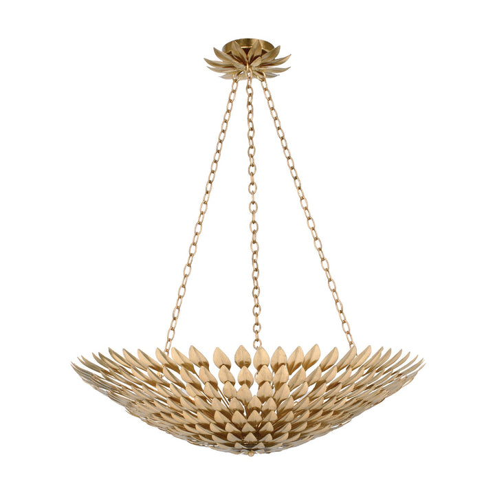 Crystorama Crystorama Broche 8 Light Antique Gold Chandelier