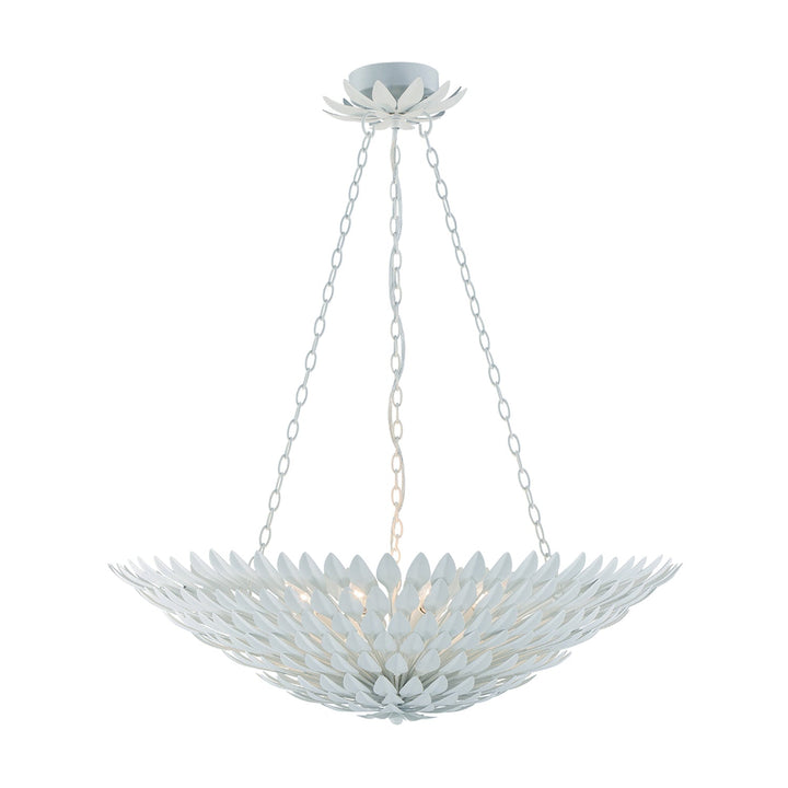 Crystorama Crystorama Broche 8 Light Matte White Chandelier