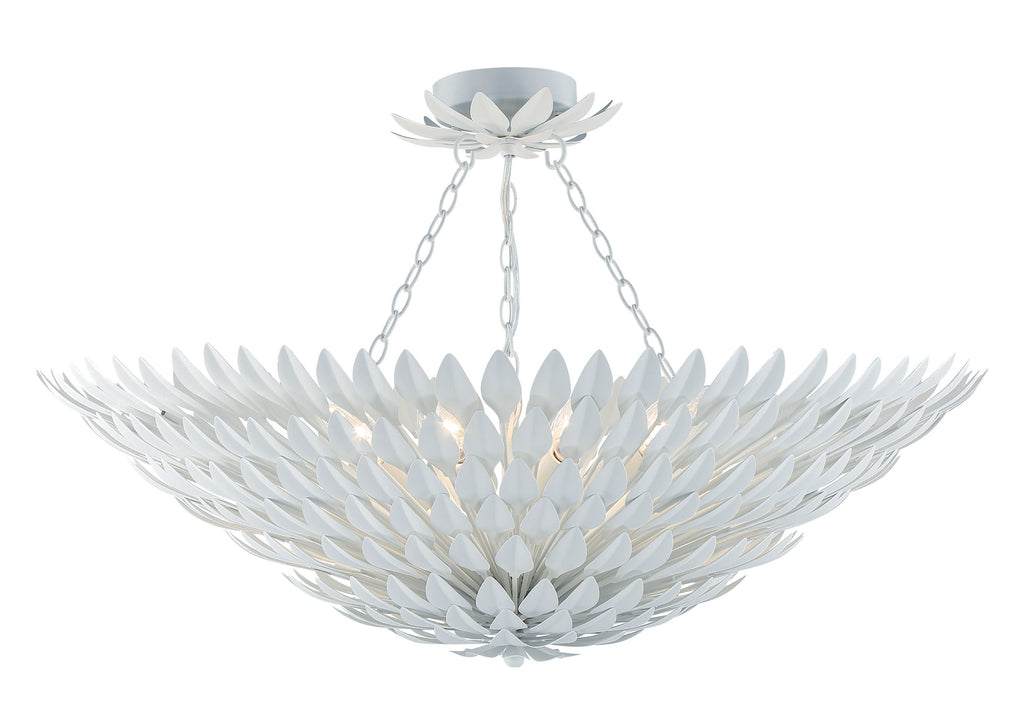 Crystorama Crystorama Broche 8 Light Matte White Chandelier
